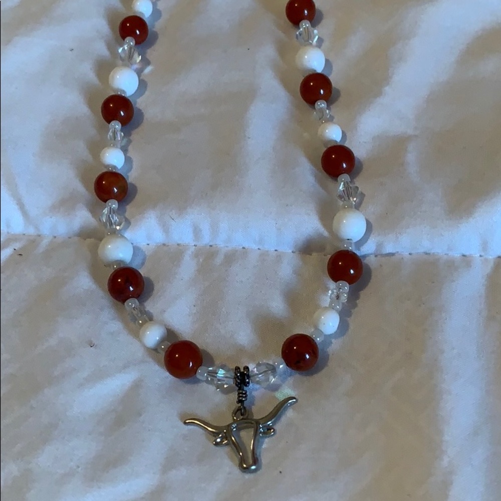 Longhorn necklace